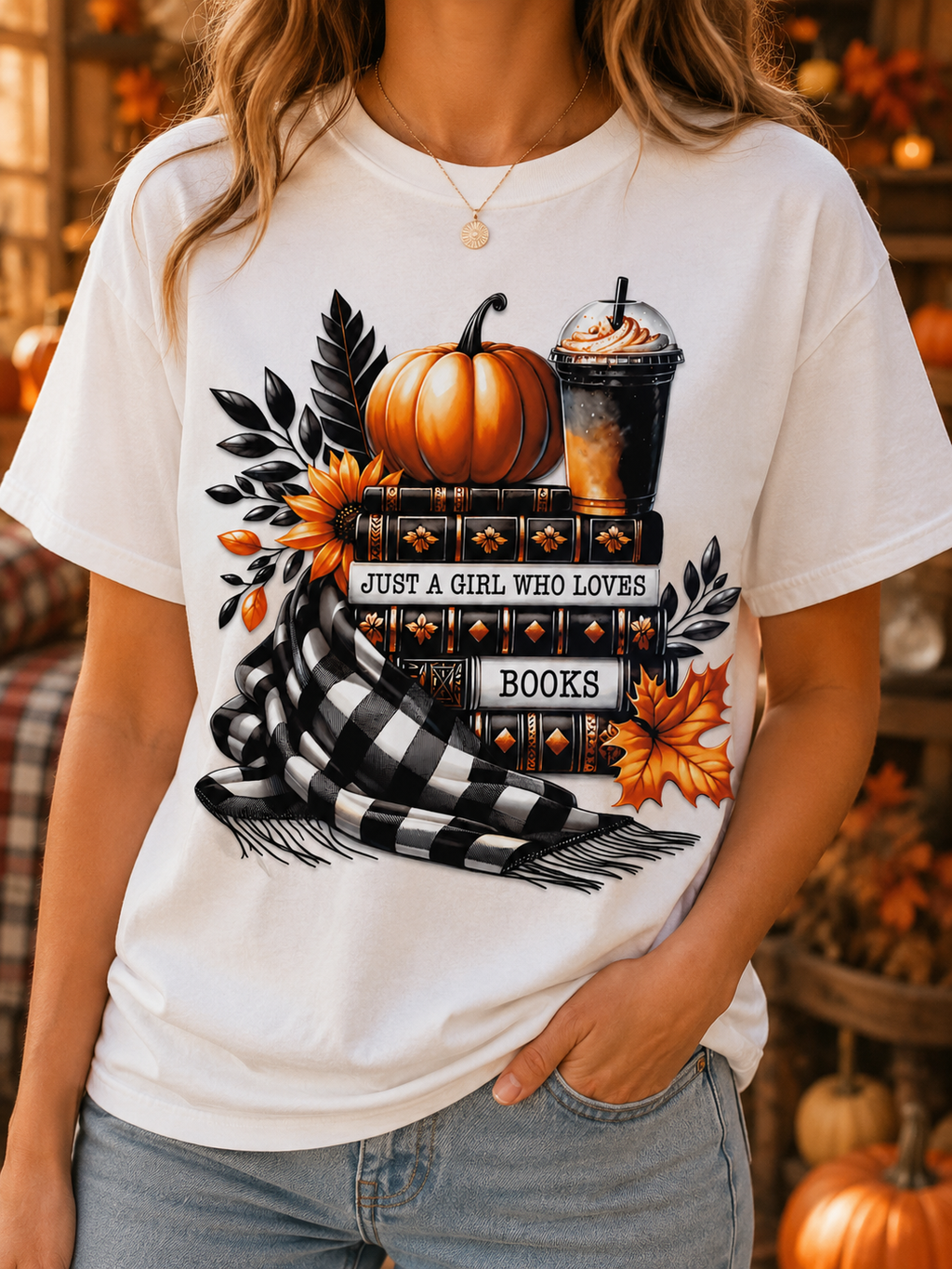 Just a Girl Who Loves Books Tee
