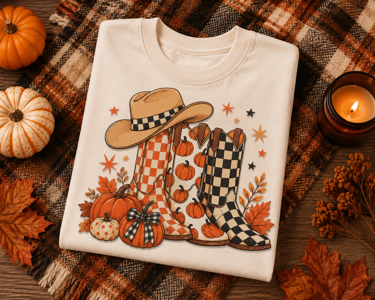 Pumpkin Patch Boots Youth Tee 