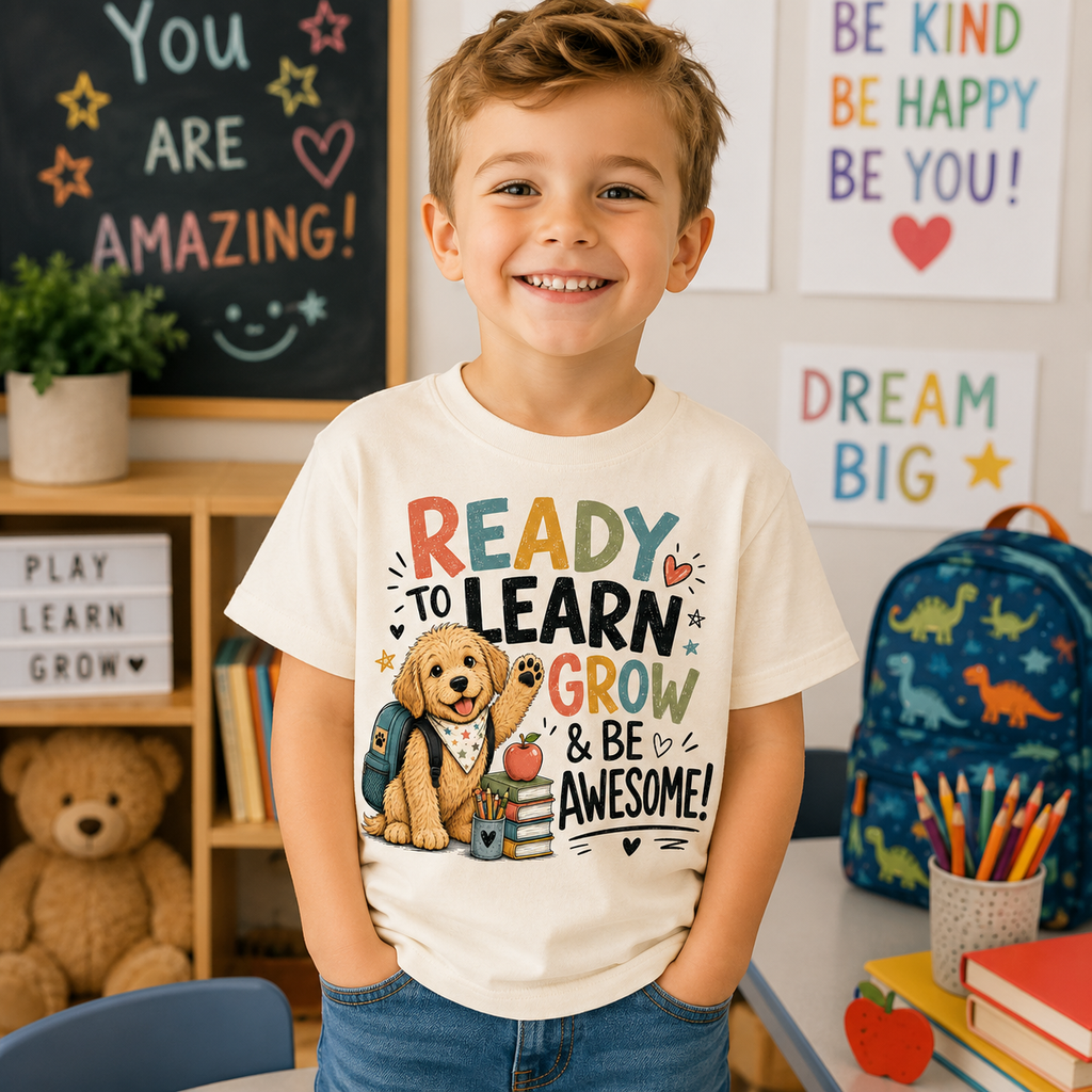 Ready to Learn, Grow & Be Awesome Tee