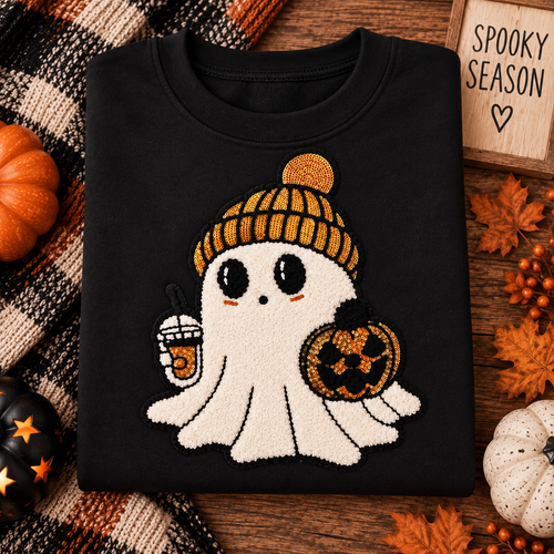 Cozy Ghosty Youth Sweater